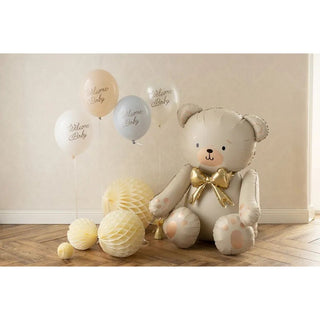 Cream Bear Foil Balloon