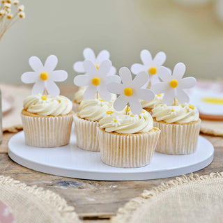 Ditsy Daisy Cupcake Toppers