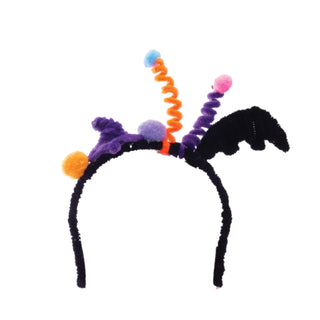 Colorful halloween headband on a white background