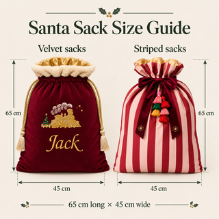 Heirloom Santa Sack - Mulberry Stripe