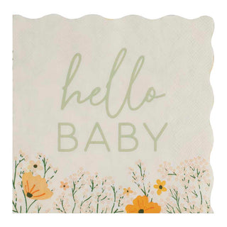 Floral Baby Shower Napkins