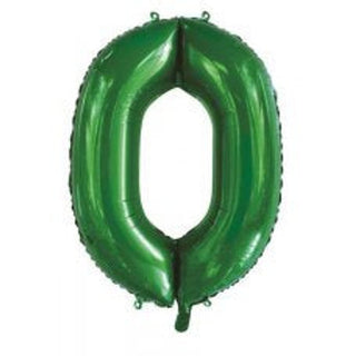 Giant Green Number Foil Balloon - INFLATED