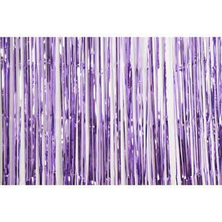 Foil Curtain - Metallic Lavender