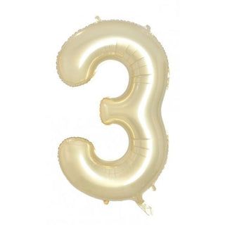 Giant Luxe Gold Number Foil Balloon - INFLATED