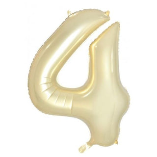 Giant Luxe Gold Number Foil Balloon - INFLATED