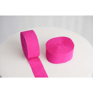 Magenta Crepe Streamer Roll