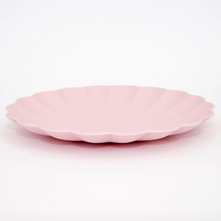 Large Pink Reusable Bamboo Plates