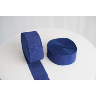 Navy Blue Crepe Streamer Roll