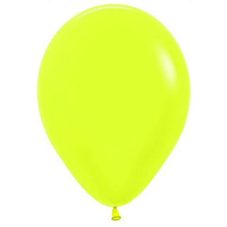 30cm Latex Balloon - Neon Yellow
