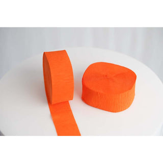 Orange Crepe Streamer Roll