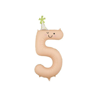Party Hat Number Balloon