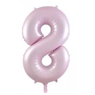 Giant Pastel Pink Number Foil Balloon