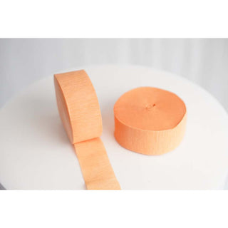 Peach Crepe Streamer Roll