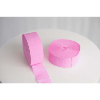 Pink Crepe Streamer Roll