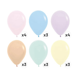 Pastel Rainbow Balloons (Pack of 20)