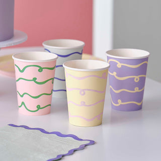 Pastel Wave Cups