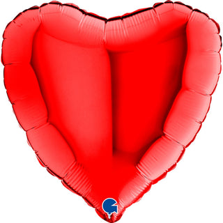 Red Heart Foil Balloon