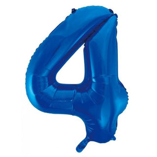 Giant Royal Blue Number Foil Balloon - INFLATED