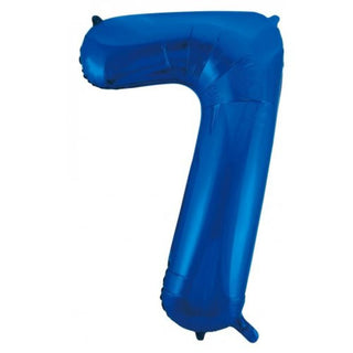 Giant Royal Blue Number Foil Balloon