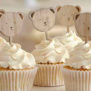 Teddy Bear Cupcake Toppers