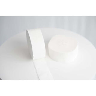 White Crepe Streamer Roll