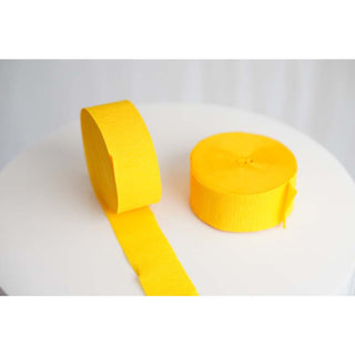 Yellow Crepe Streamer Roll
