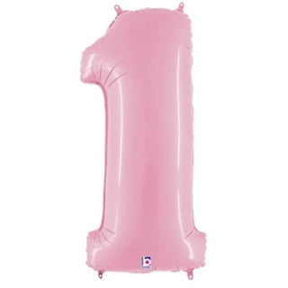 Giant Pastel Pink Number Balloon