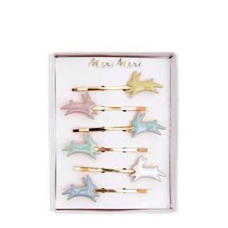 Bunny Enamel Hair Slides