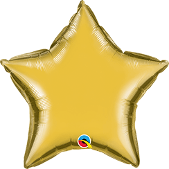 20" Metallic Gold Star Foil Balloon