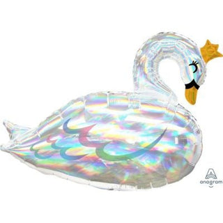 Holographic Iridescent Swan Foil Balloon