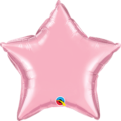 20" Pearl Pink Star Foil Balloon