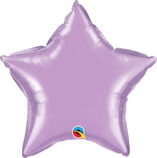 20" Pearl Lavender Star Foil Balloon