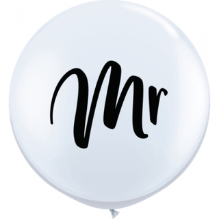 90cm Latex Balloon - “Mr”