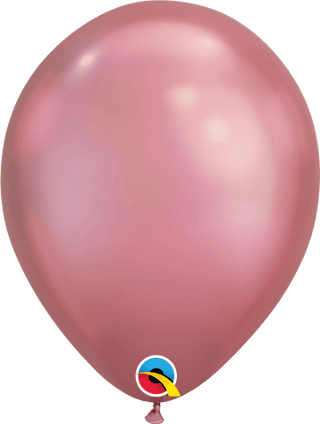 7" Latex Balloon - Chrome Mauve