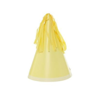 Pastel Yellow Party Hats With Tassels