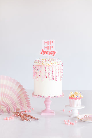 Hip Hip Hooray Cake Topper