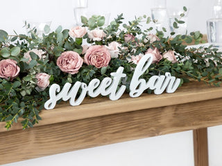 Wooden "Sweets Bar" Inscription