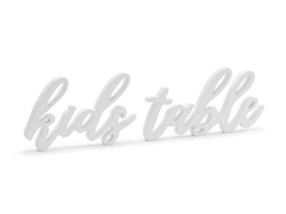 Wooden "Kids Table" Inscription