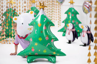 Standing Foil Balloon Christmas Tree