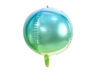 Blue & Green Ombre Foil Balloon