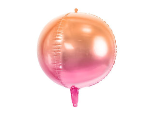 Pink & Orange Ombre Foil Balloon