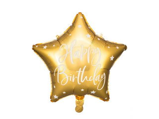 Gold Happy Birthday Foil Balloon
