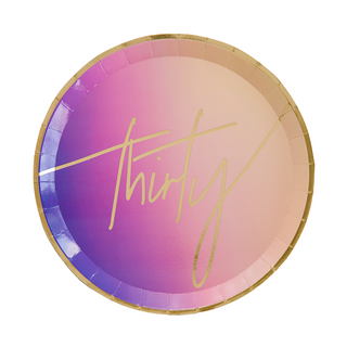 'Thirty' Ombre Dinner Plates