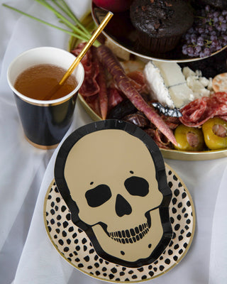 Gold Skull Dessert Plates