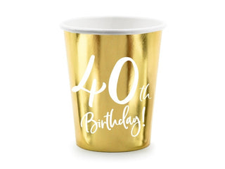 40th Birthday Cups