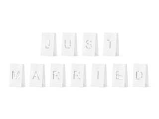 Just Married Lantern/Candle Bags