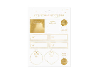 Gold Christmas Stickers