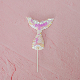 Sequin Mermaid Tail Cake Topper