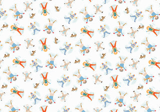 Snow Kids Wrapping Paper
