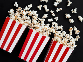Popcorn Box - Red & White